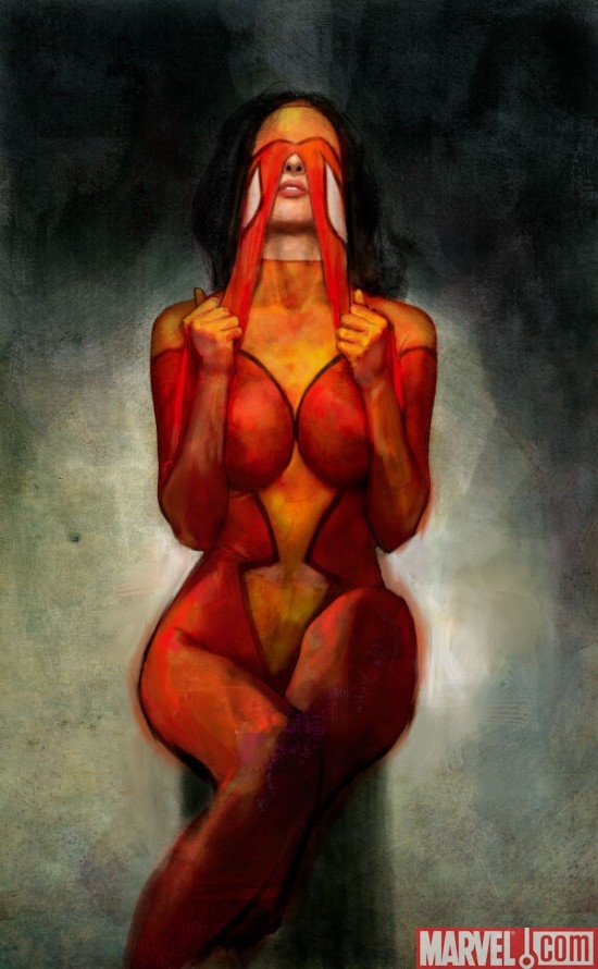 Spider-Woman art by Alex Maleev