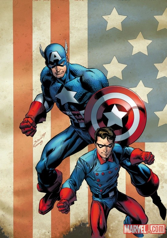 Captain America & Bucky #620 variant cover by Mark Bagley