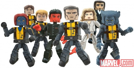 X-Men: First Class Minimates - film version figures from Diamond Select Toys