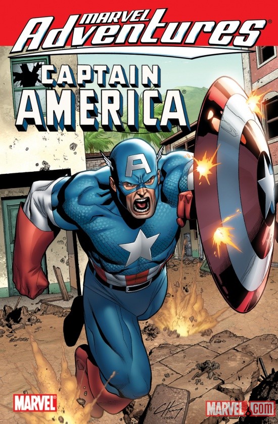 MARVEL ADVENTURES AVENGERS: CAPTAIN AMERICA DIGEST cover by Clayton Henry