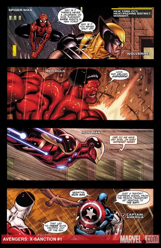Avengers: X-Sanction #1 preview page by Ed McGuinness