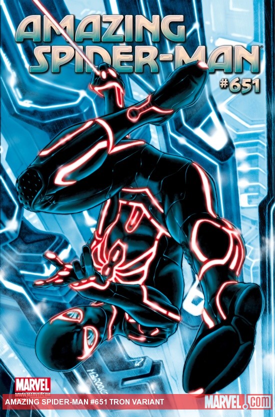 Amazing Spider-Man (1999) #651, Tron Variant