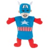 Captain America Flat Dog Toy w/ Crinkle by Fetch available at PetSmart