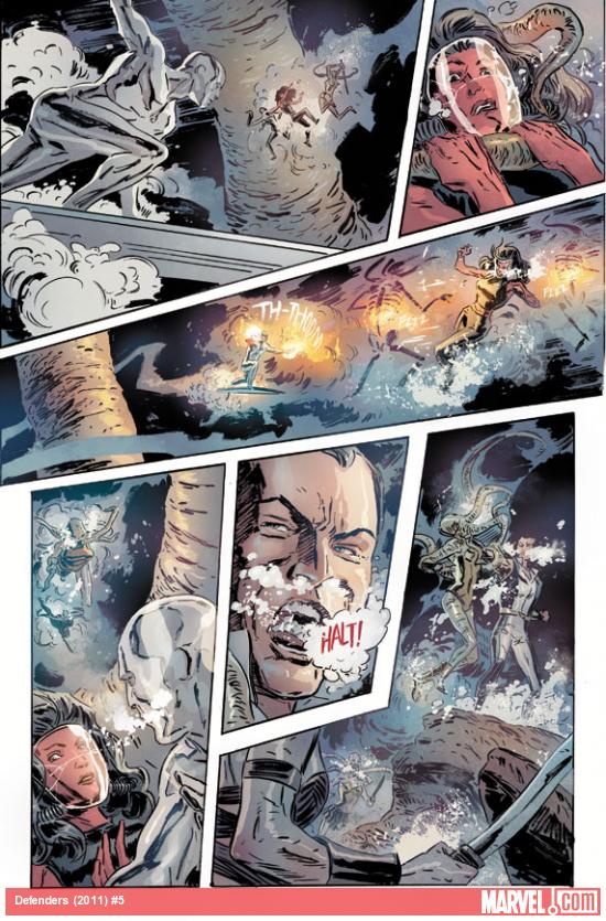 Defenders (2011) #5 preview art by Mitch Breitweiser