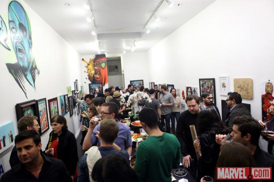 Fans assembled at Gallery1988 in Los Angeles for a special Avengers-inspired exhibit