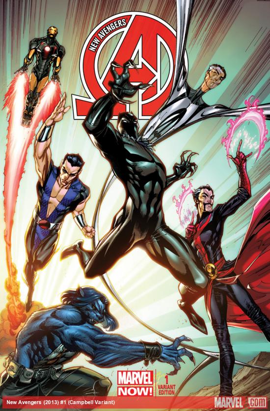 cover from New Avengers (2013) #1 (CAMPBELL VARIANT)