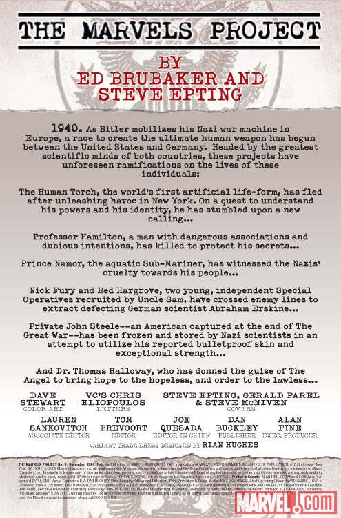 The Marvels Project (2009) #3
