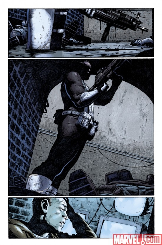 PUNISHER #4 preview art by Jerome Opena