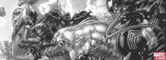 ULTIMATES 3 #1 B&W Variant (Villains)