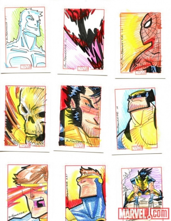 Marvel 70th Anniversary sketch card by Jerry Gaylord