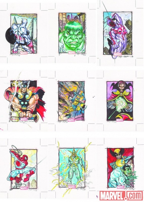 Marvel 70th Anniversary sketch card by Alex Magno