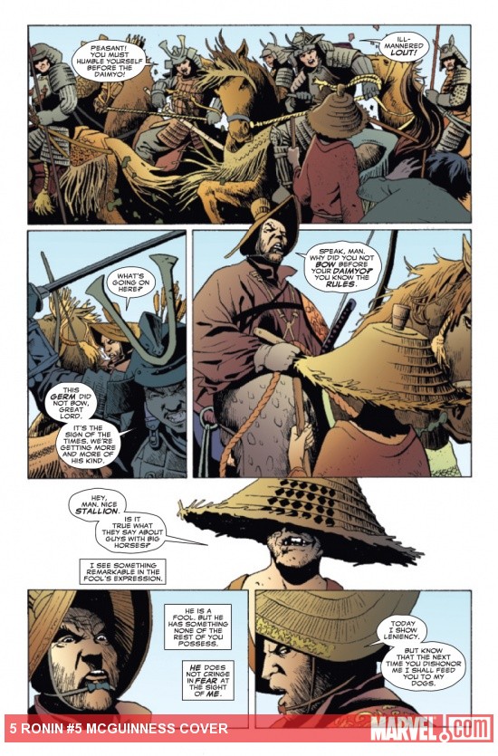 5 Ronin #5 preview art by Leandro Fernandez
