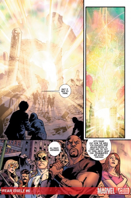 Fear Itself #6 page by Stuart Immonen