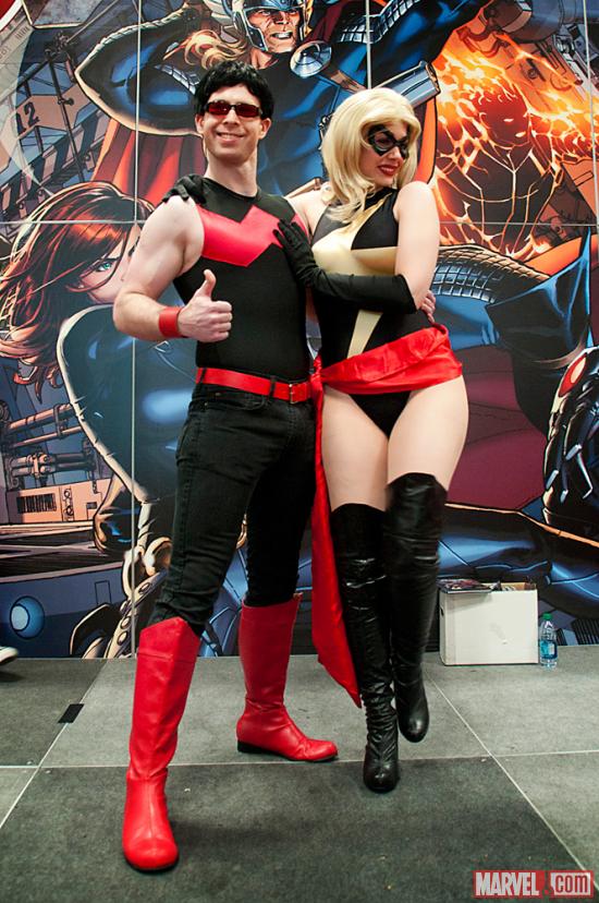 NYCC 2012: Cosplayers on the Marvel Stage for the Costume Contest