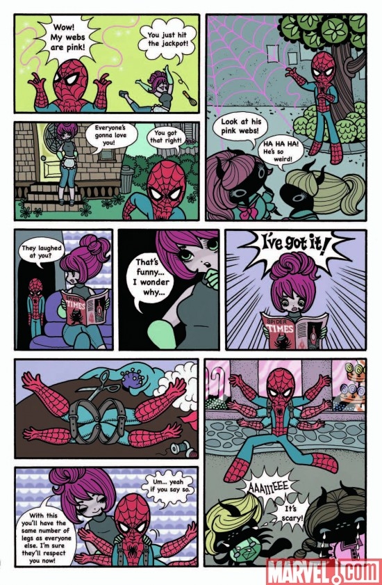 A page from Junko Mizunos contribution to STRANGE TALES #1