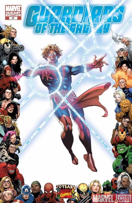 GUARDIANS OF THE GALAXY #17 cover by Mike Perkins