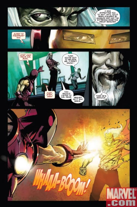 IRON MAN #26 preview art by Roberto de la Torre