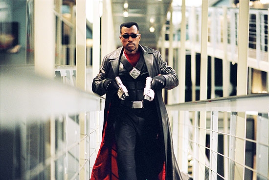 Blade preparing to fight