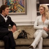 Kevin Bacon and January Jones in X-Men: First Class