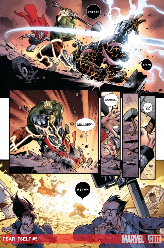 Fear Itself #5 interior page