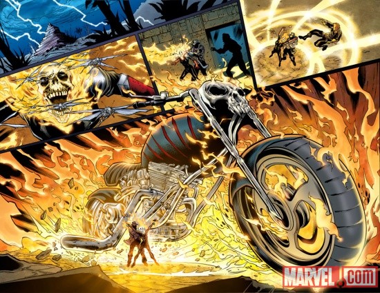 Ghost Rider (2011) #3 preview page by Brian Ching