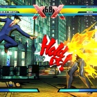 Screenshot of Nova vs. Phoenix Wright in Ultimate Marvel vs. Capcom 3
