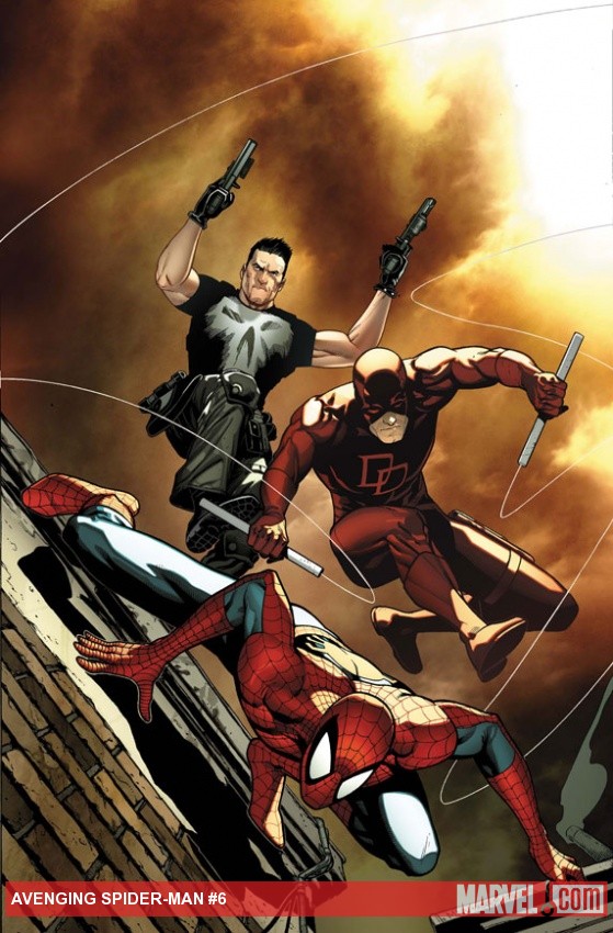 Avenging Spider-Man #6 cover by Steve McNiven
