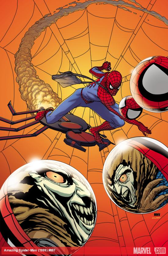 Amazing Spider-Man #697 cover by Steve McNiven