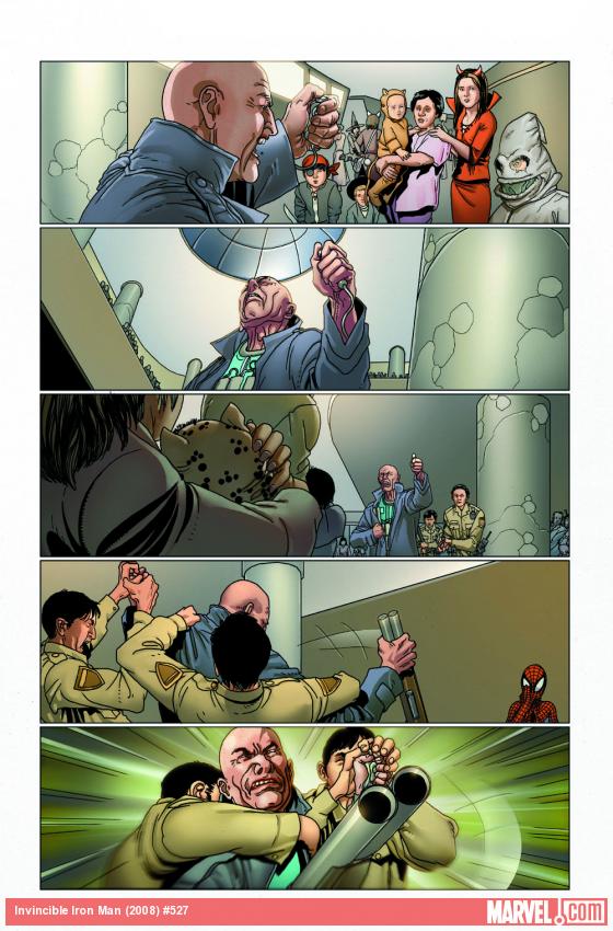 Invincible Iron Man #527 preview art by Salvador Larroca