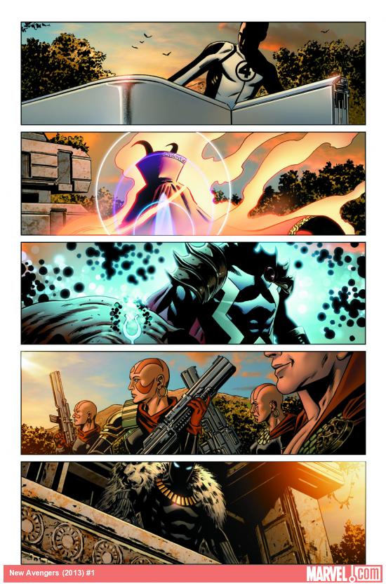 New Avengers (2013) #1 preview art by Steve Epting
