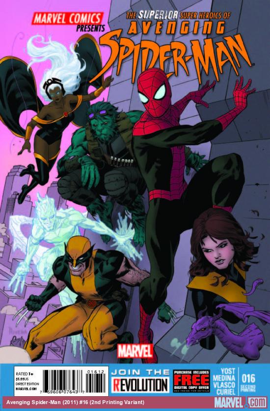 AVENGING SPIDER-MAN 16 2ND PRINTING VARIANT