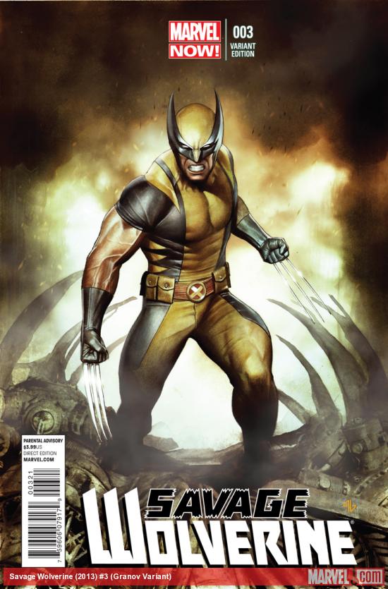 SAVAGE WOLVERINE 3 GRANOV VARIANT (NOW, 1 FOR 50, WITH DIGITAL CODE)