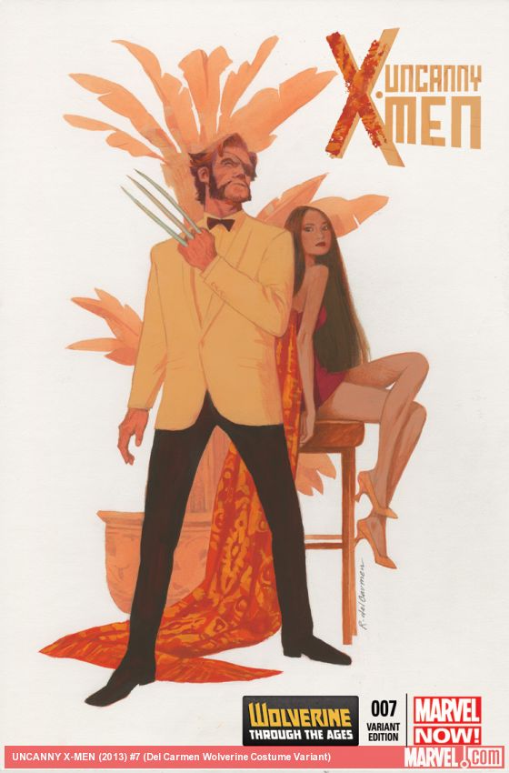 Uncanny X-Men (2013) #7 (Del Carmen Wolverine Costume Variant)