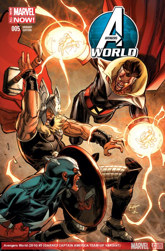 Avengers World (2014) #5 (GARNEY CAPTAIN AMERICA TEAM-UP VARIANT)