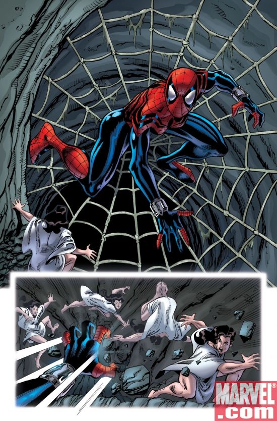 AMAZING SPIDER-GIRL #25 preview art by Ron Frenz