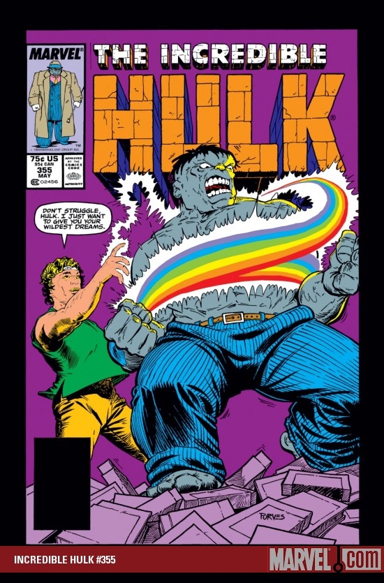 INCREDIBLE HULK #355 COVER