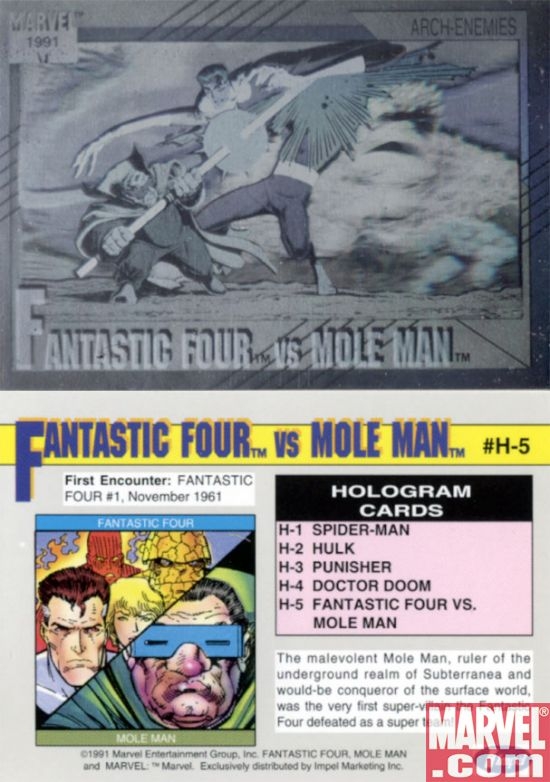 Fantastic Four vs. Mole Man Hologram, #H-5
