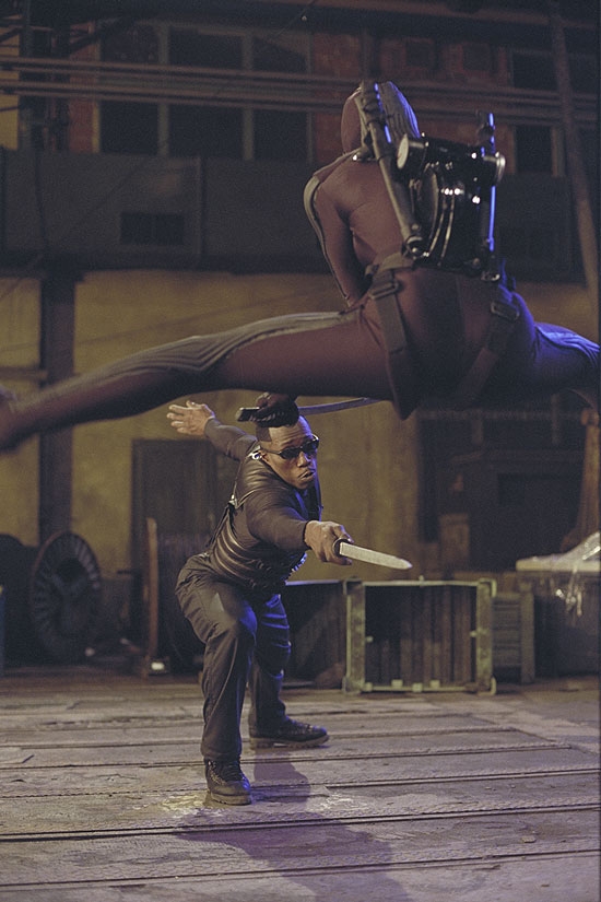 Blade fighting a ninja