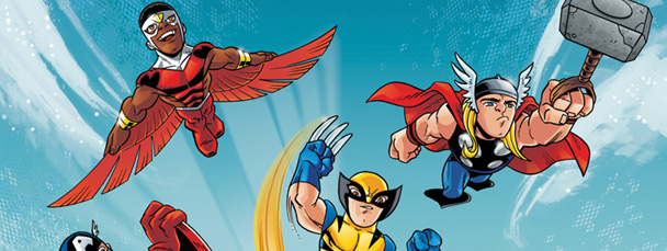 Image Featuring Falcon, Thor