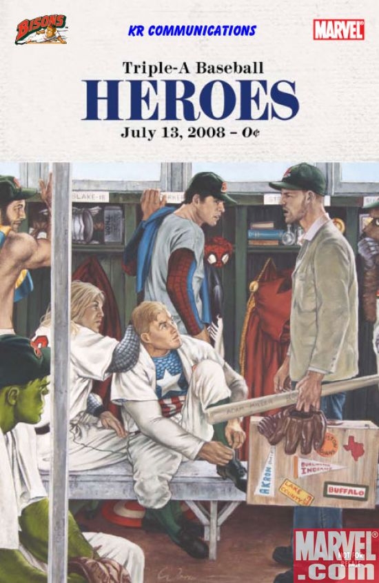 Variant cover for Buffalo Bisons