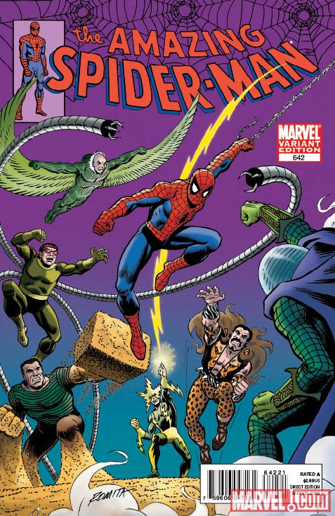 AMAZING SPIDER-MAN #642 variant cover by John Romita Sr.