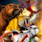 Image Featuring Pet Avengers, Frog Thor, Redwing, Lockheed