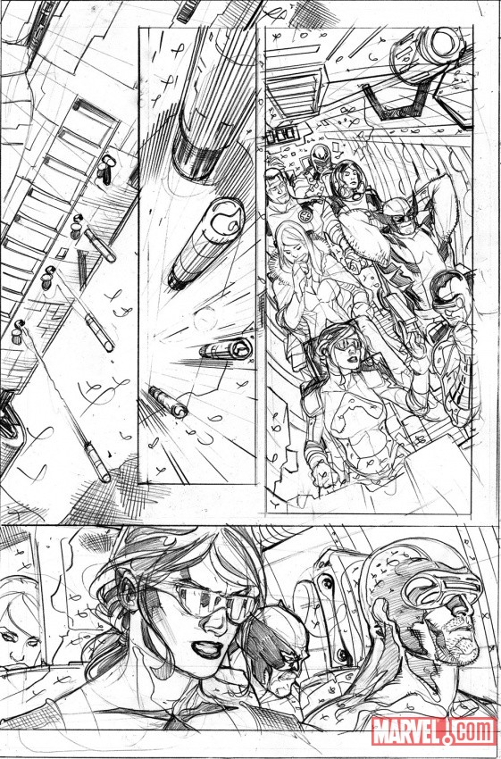 Uncanny X-Men #535 pencil art by Terry Dodson