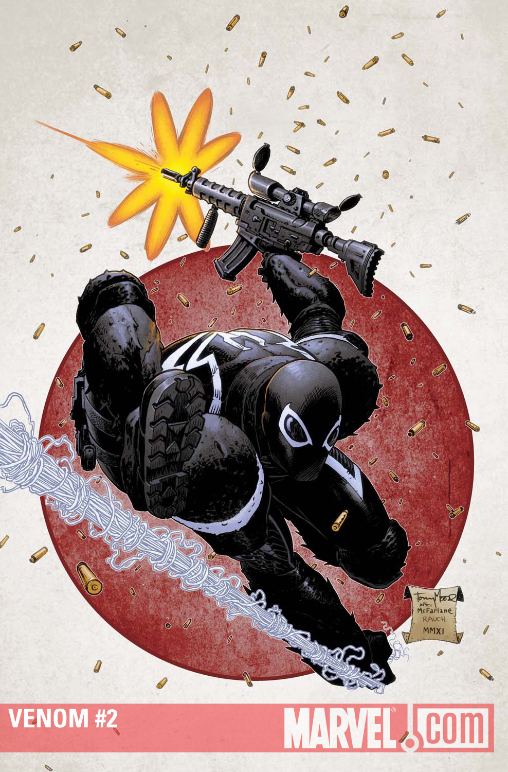 Venom (2011) #2 cover by Tony Moore