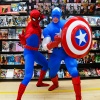 Captain America and Spider-Man at the Midtown Comics event