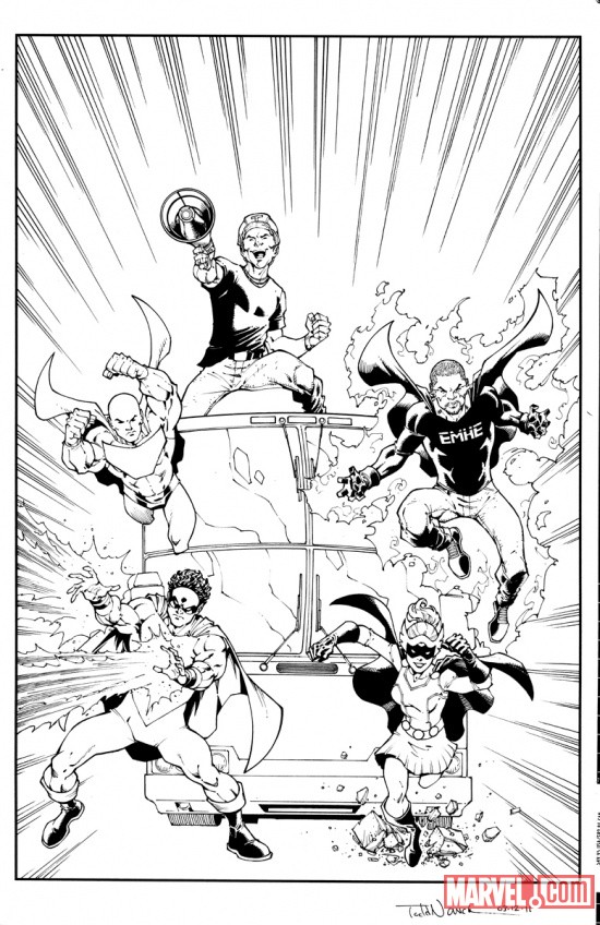 Extreme Makeover: Home Edition art created by Marvel Custom Solutions, Todd Nauck and John Rauch