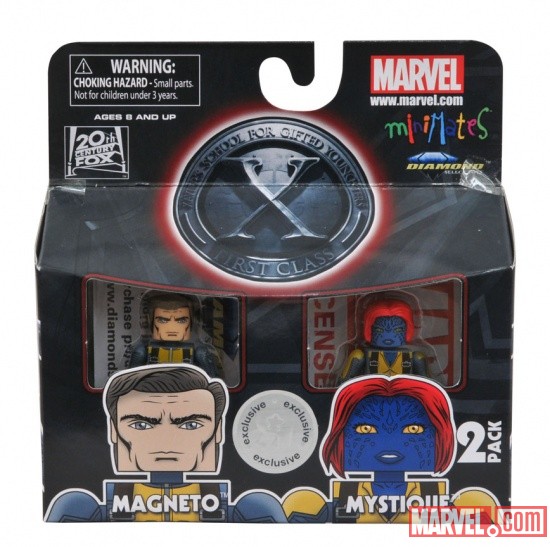 Magneto and Mystique XMen First Class movie Minimates from Diamond Select 