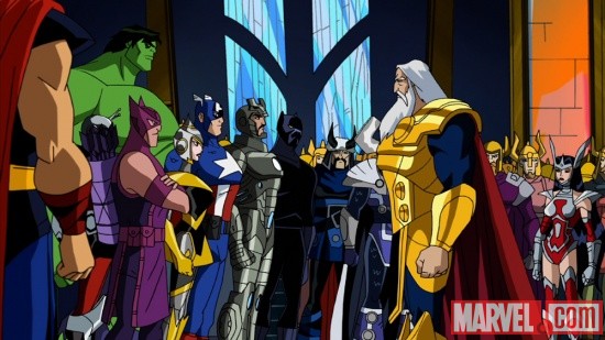 Avengers assembled in The Avengers: Earth's Mightiest Heroes!