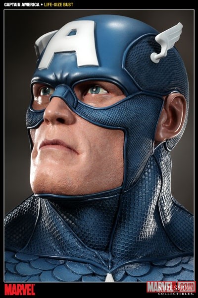 Captain America Life-Size Bust from Sideshow Collectables 