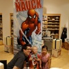 Artist Todd Nauck poses with two of Marvel's biggest future fans!